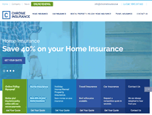 Tablet Screenshot of chromeinsurance.ie